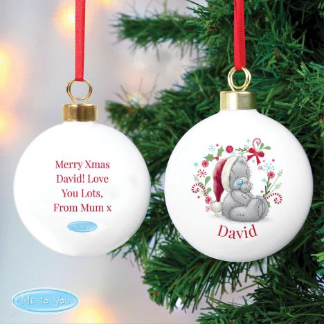 Personalised Me to You Bear Christmas Bauble Extra Image 1